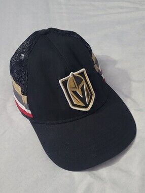 Vegas Golden Knights NHL Black Mesh Snap Back Trucker Cap